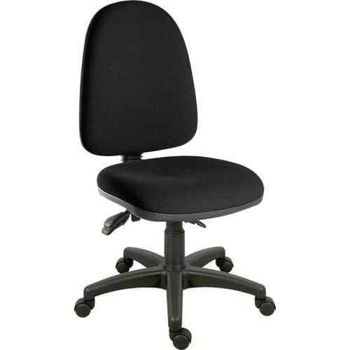 Home/Office Fabric Chair - Medium Back - Swivel Wheels - Ergo Trio UK