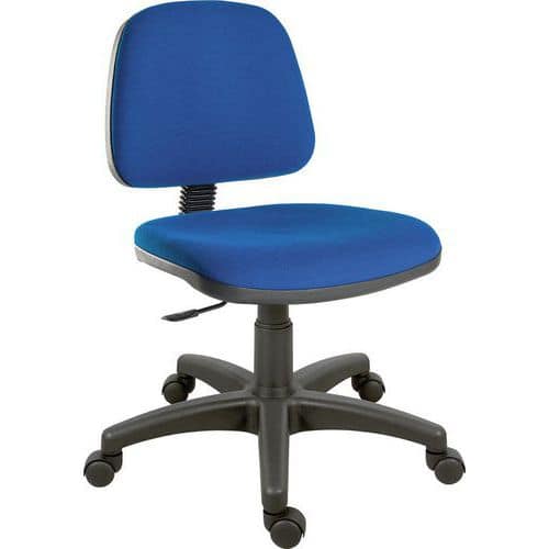 Home/Office Fabric Chair - Medium Back - Swivelling Wheels - Ergo UK