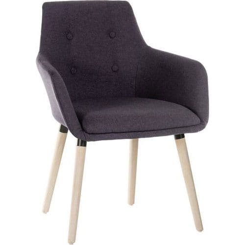 Office/Reception/Waiting Room Chairs - Fabric Shell Seat - Wooden Legs