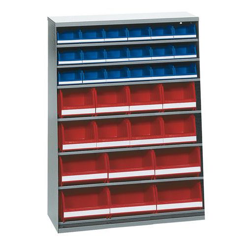 Cabinet with 32 storage trays - Low - Without door