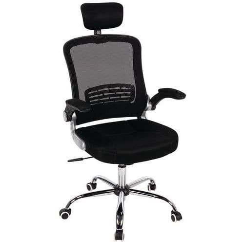 Aurora High Back Mesh Office Chair with Adjustable Armrests