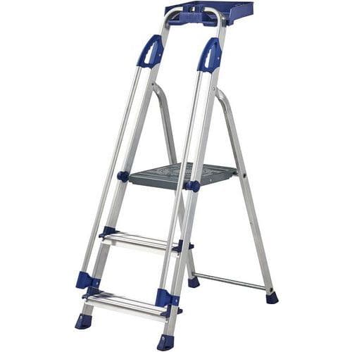 Werner Aluminium Professional Platform Step Ladder - 3 To 7 Treads