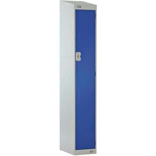 1 Door Metal Storage Locker - 1 Cabinet - Sloped Top - Nestable