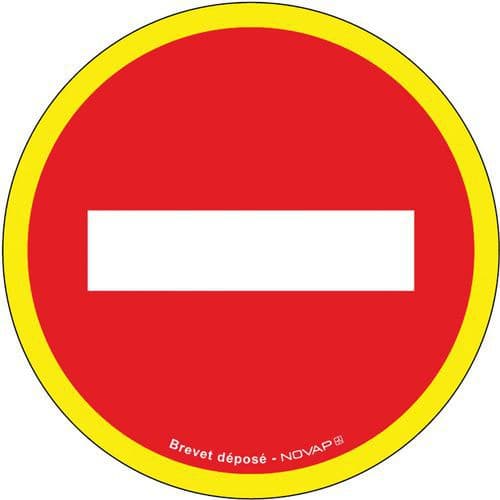 High-visibility prohibition sign - No entry - Rigid - Novap