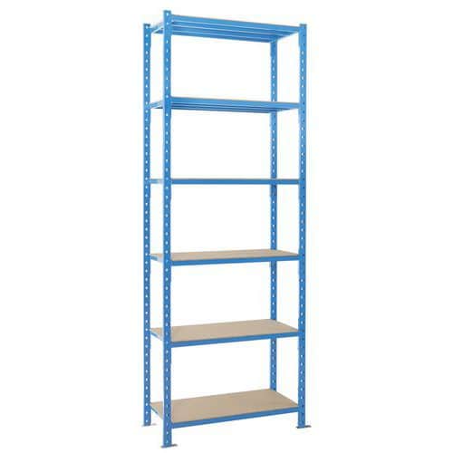 Combi-Plus shelving - Tubular shelf + wooden platform - Manorga