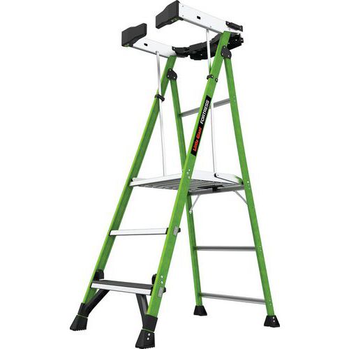 Platform Fibreglass Step Ladder - 3-6 Treads - Little Giant Fortress