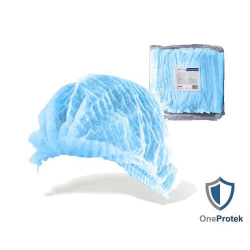 Blue disposable cap, HACCP compliant and food-safe