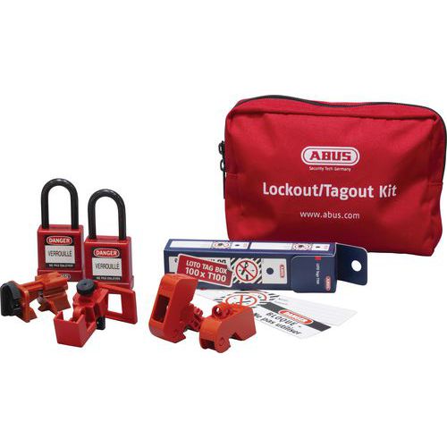 Electricians' lockout kit