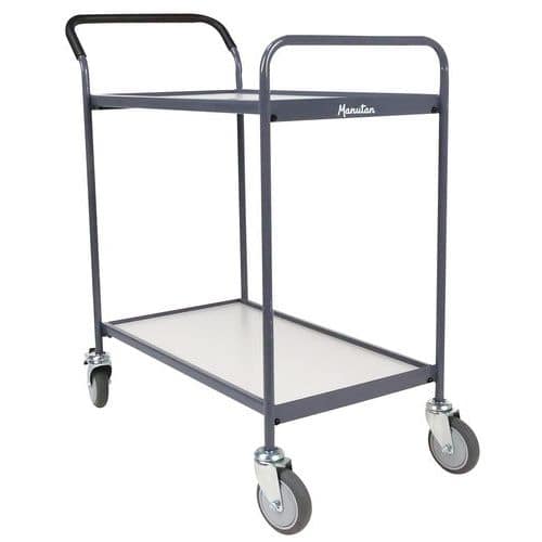 Trolley with wooden shelves - Capacity 200 kg - Manutan Expert