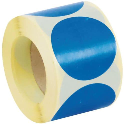 Roll of removable adhesive dots, dia. 50 mm - Manutan