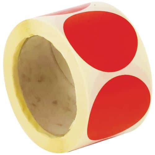 Roll of removable adhesive dots, dia. 60 mm - Manutan