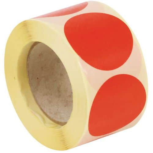 Roll of removable adhesive dots, dia. 40 mm - Manutan