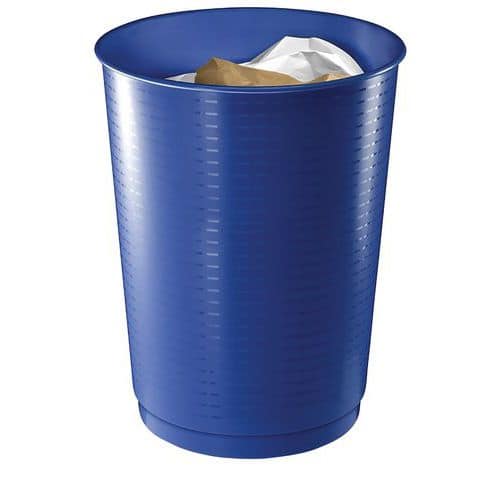 Waste paper bin, cobalt blue - 40 l - CEP