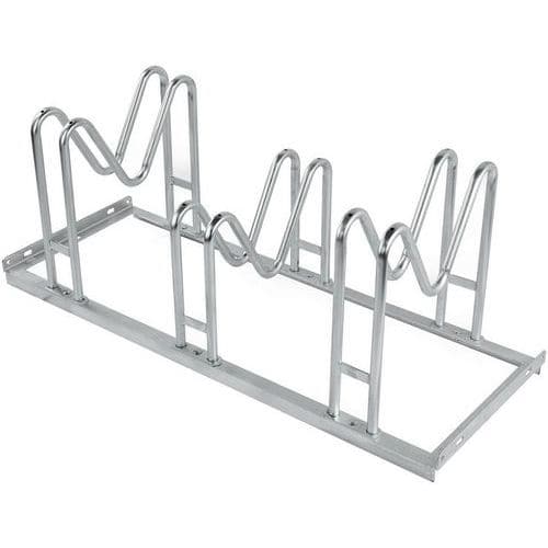 Bicycle Rack with M Brackets For 3 Bikes - Hot Dipped Galvanised Steel