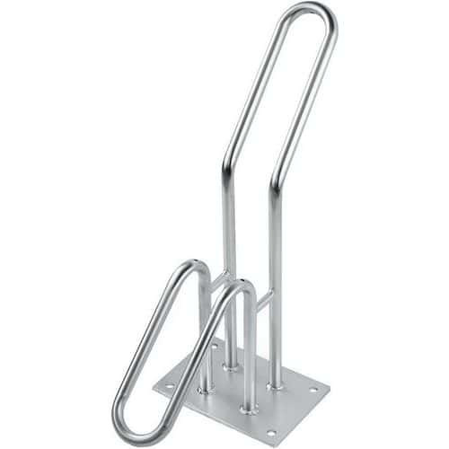 Bicycle Rack with Bracket For 1 Bike - Hot Dipped Galvanised Steel