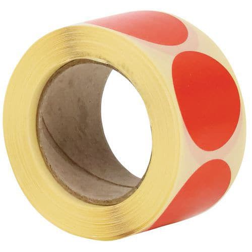 Roll of removable adhesive dots, dia. 35 mm - Manutan