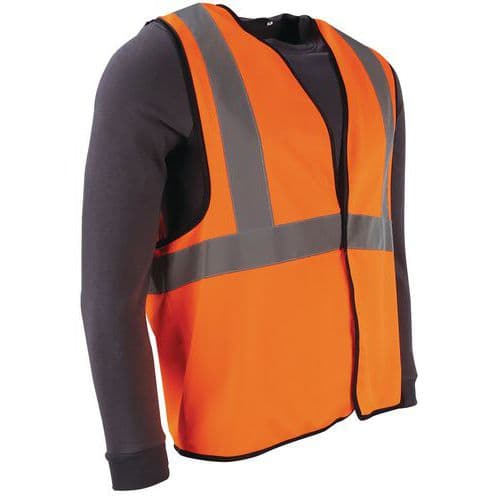 Orange high-visibility vest - Manutan