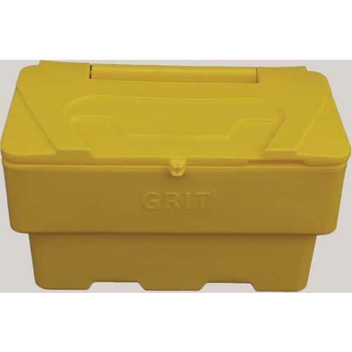 Yellow Grit Bin - 170 L - 610x1000x520mm- Stackable Salt/Sand Bins