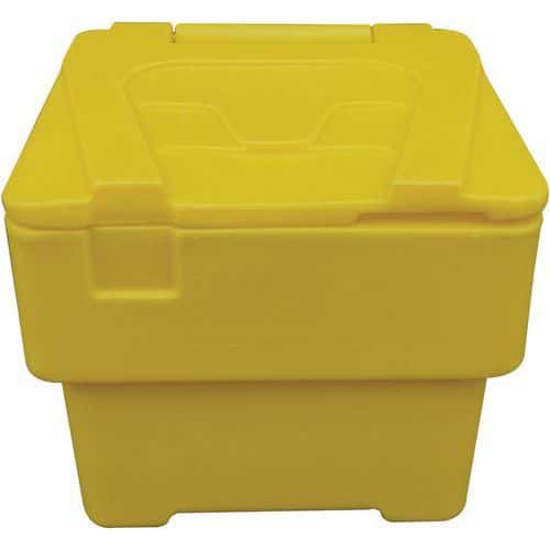 Stackable Grit Bin - Yellow/Green/Grey - 60 L - HxWxD 475x500x470mm