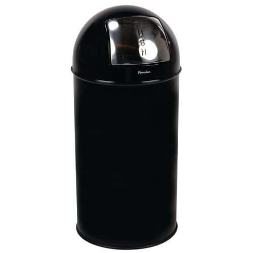 Bin with push lid - 40 l - Manutan Expert