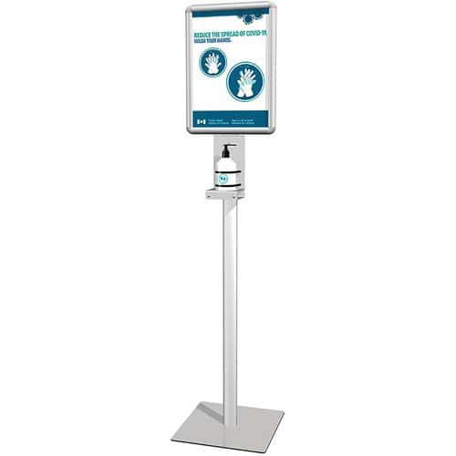 Floor stand for sanitiser dispenser - Jansen Display