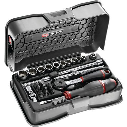 R.161-5P12 1/4 socket set - Facom