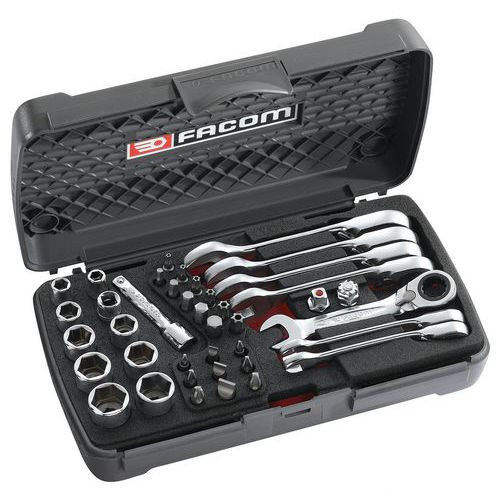 467BS.BOXPB compact ratchet set - Facom