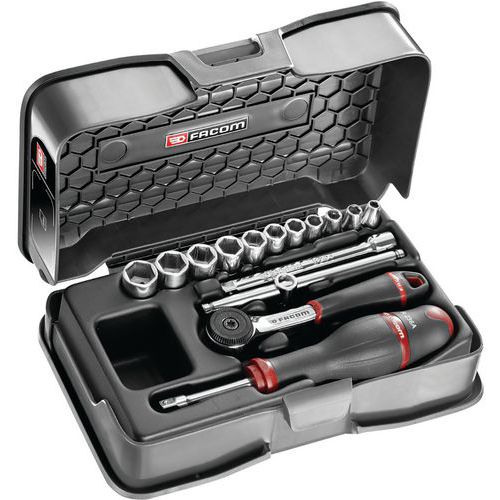 R.161-2P6 1/4 socket set - Facom