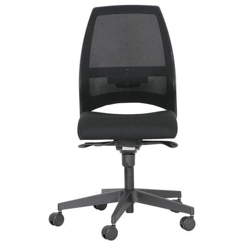 Kenari office chair - Mesh backrest - Black - Without armrests - Nowy Styl