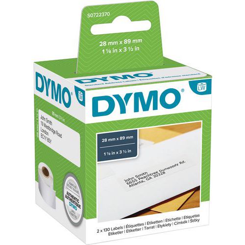 Labels for DYMO Label Writer 450 Range