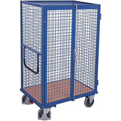 Mesh trolley with hinged doors - 500 kg