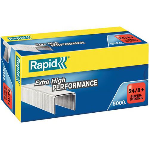 SuperStrong 24/8+ wire staples - box of 5000 - Rapid