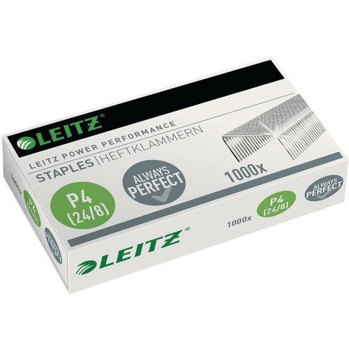 Leitz Power Performance P4 staples, 24/8, box of 1000