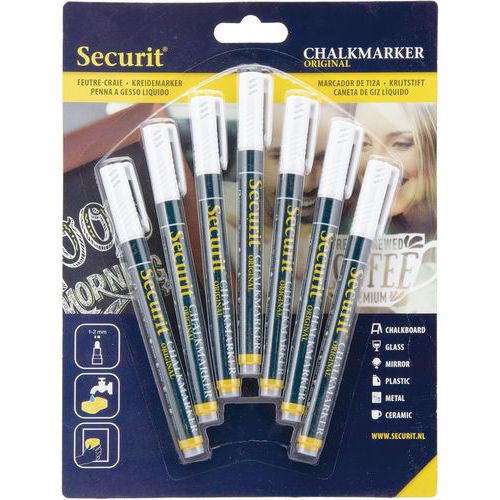 Securit® white felt-tip board marker