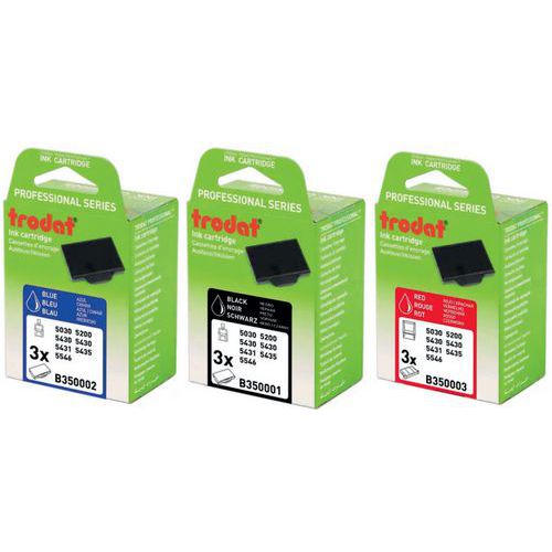 Box of 3 replacement ink pads 6/50 - Black ink - Trodat