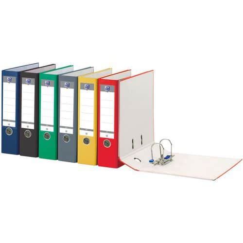 Basic lever-arch file - assorted colours - Spine width 80 mm