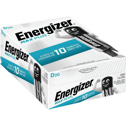 Max Plus D alkaline battery - Pack of 20 - Energizer