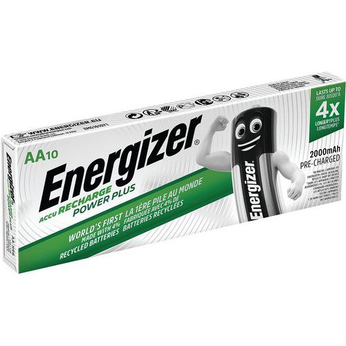 Power Plus rechargeable battery - HR6/AA 2000 mAh - Pack of 10 - Energizer