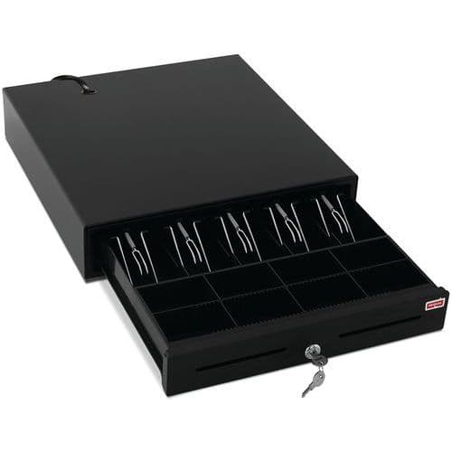 Dual cash drawer with slotted front panel - Elami