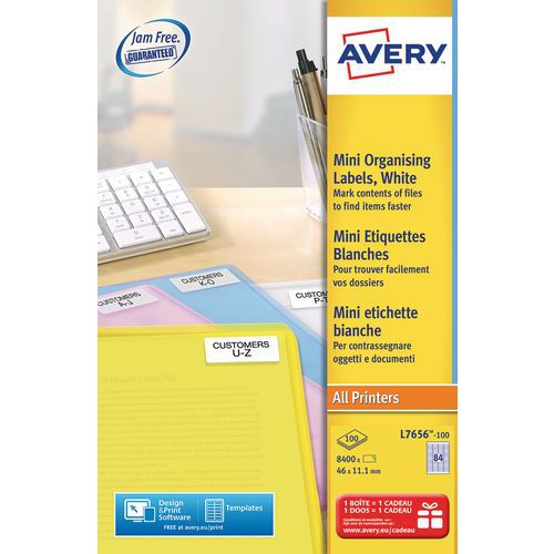 Avery mini-label - Laser printing