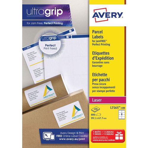 Ultragrip shipping label - Laser printing