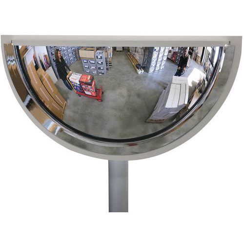 Half sphere outdoor mirror