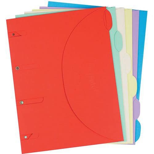 Smartfolder 3-flap folder with eyelets and hook-and-loop fastening - Tarifold