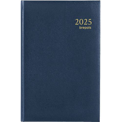 Saturnus black weekly diary, 7 days to 2 pages - Small format - 2025