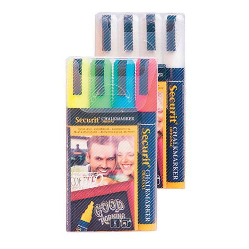 Set of four chalk markers - Securit