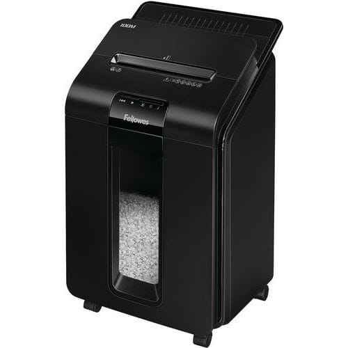 Fellowes 100M Mini Cut Auto Feed Paper Shredder