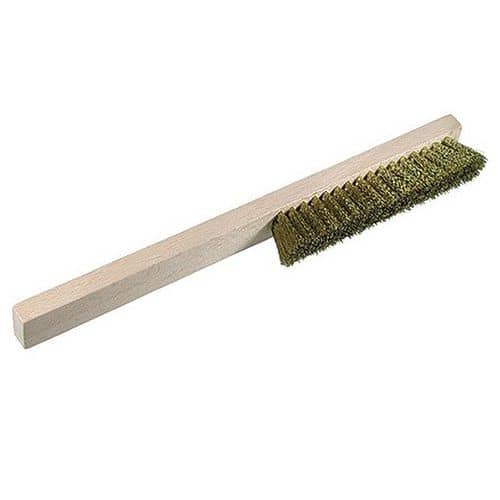 Osborn wire brush with wooden handle