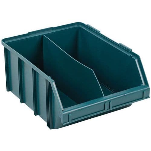 Large storage bin with divider for assembly - Length 570 mm - 60 l