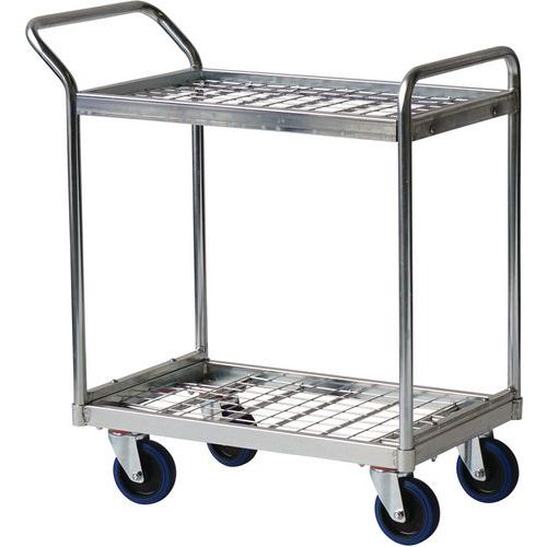 Picking Trolley with Two Shelves for Warehouse and Retail Use