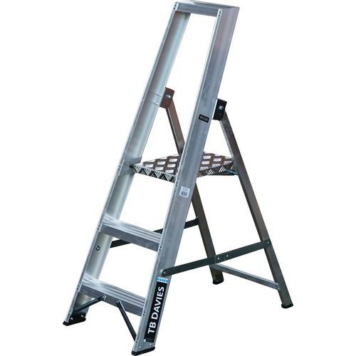 Aluminium Platform Step Ladders - 3-12 Industrial Steps